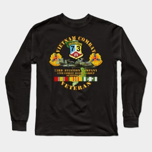 Vietnam Combat Vet - 73rd Aviation Company - 12th Combat Aviation Group - VN  SVC Long Sleeve T-Shirt